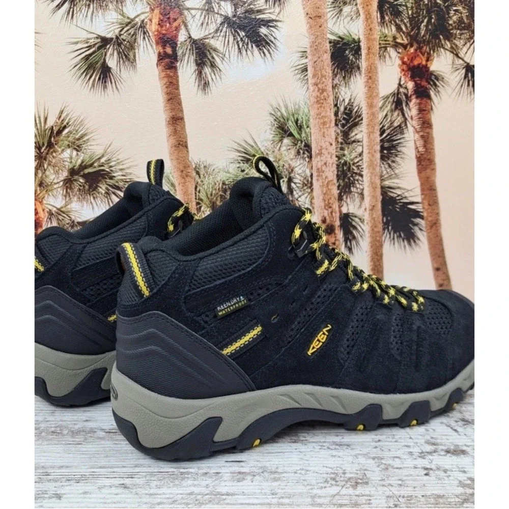 Keen Headout Waterproof Hiking Boot Mens 13 Black Lemon Curry